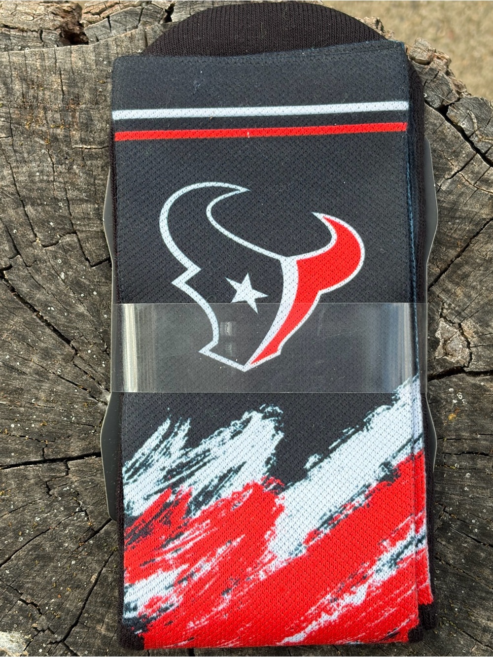 Men's Black & Red Casual Socks with Team Emblem